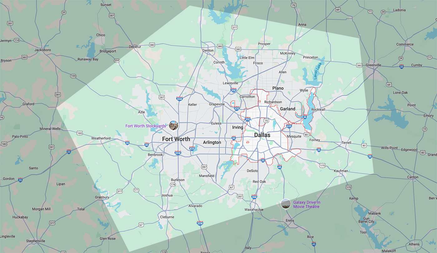 Map – North Texas